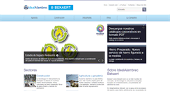 Desktop Screenshot of idealalambrec.bekaert.com