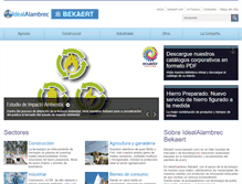 Tablet Screenshot of idealalambrec.bekaert.com