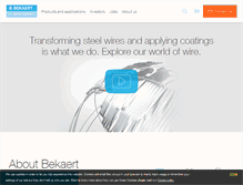 Tablet Screenshot of bekaert.com